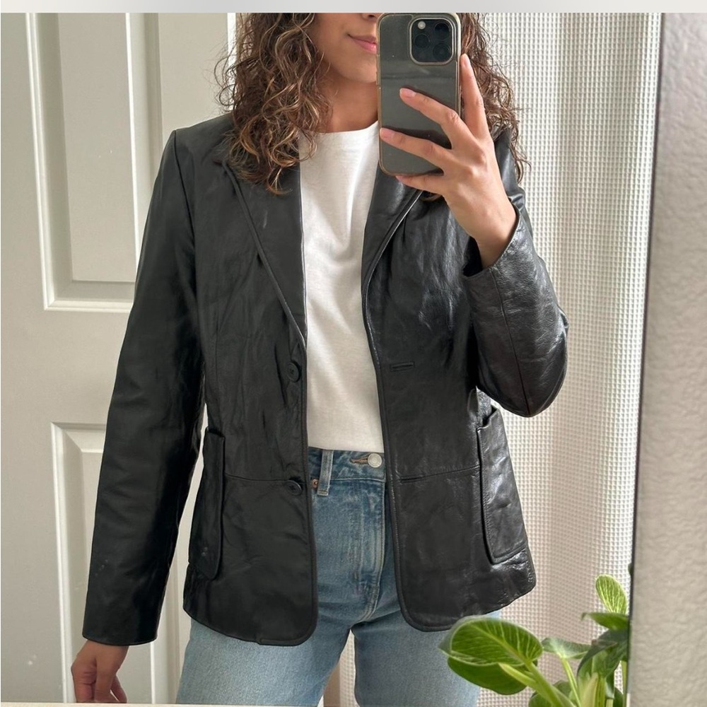 Vintage Gap Leather Blazer